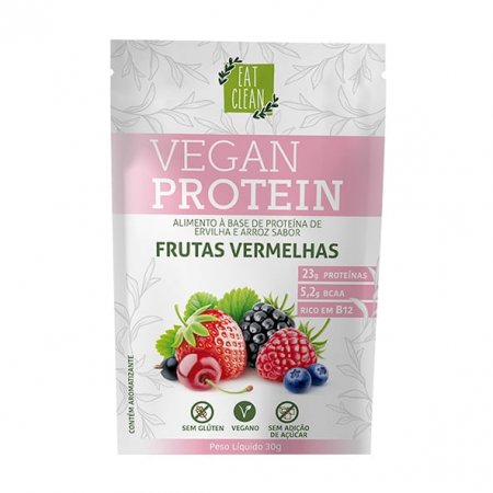 Sachê Vegan Protein Eat Clean Frutas Vermelhas 30g
