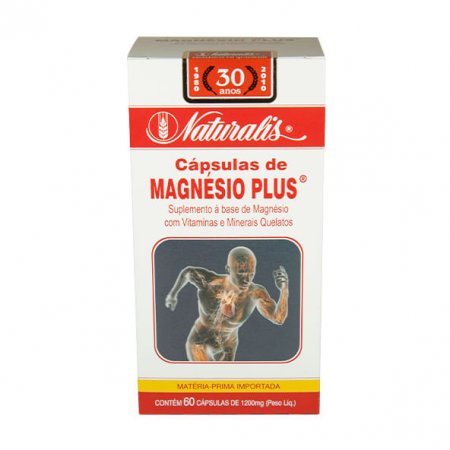 Magnésio Naturalis Plus 60 cápsulas