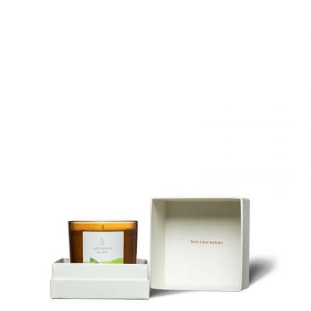 Vela Cacau E Flor De Heliconia Santapele