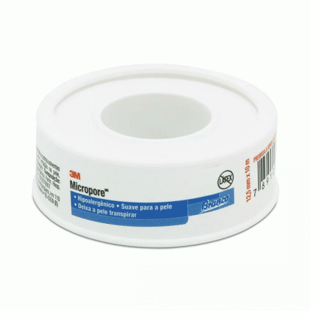 Fita Micropore Branca 1,25 cm X 10m 3M