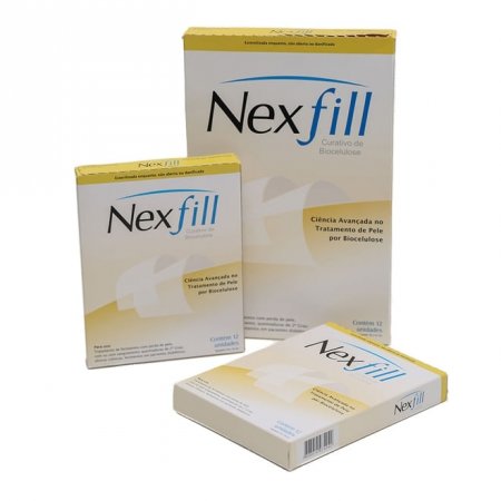 Curativo Biocelulose Estéril Liso 10x16cm 12 unidades Nexfill
