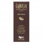 Chocolate Amargo Orgânico 80% Cacau Chokolah 80G