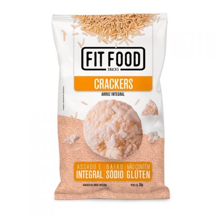 Cracker De Arroz Integral Natural Fit Food 30g