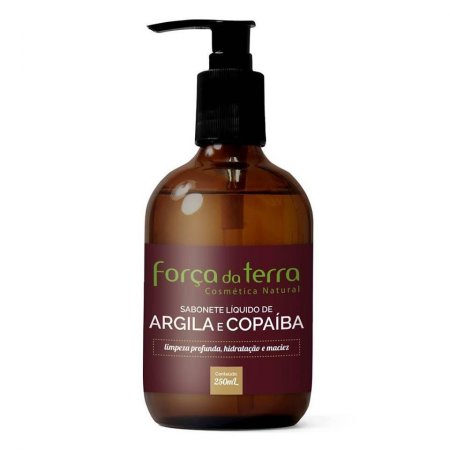 Sabonete Líquido de Argila e Copaíba Força da Terra 250ml