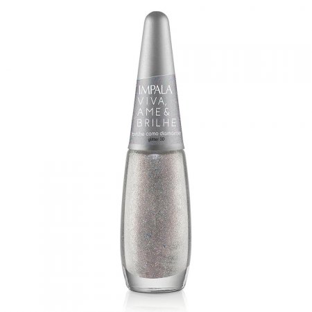 Esmalte Impala Glitter Viva Ame E Brilhe 7,5Ml Mundial