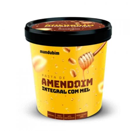 Pasta de Amendoim com Mel Mandubim 450g