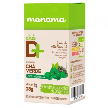 Chá D+ Monama Verde com Hortelã 28g