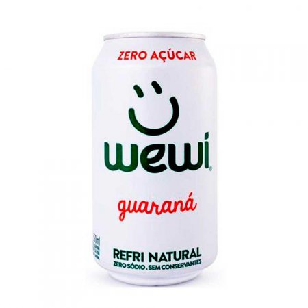 Refrigerante All Natural Super Zero Guaraná Wewi 350ml