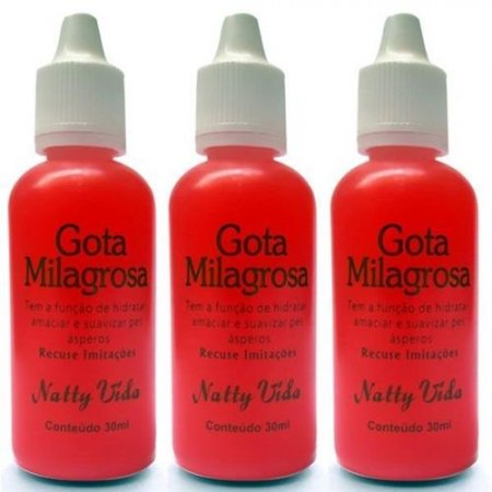 Kit Gota Milagrosa Para Pés Combate Rachadura 30ml (3 unidades)  Kit