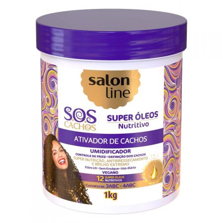 Ativador De Cachos Sos Nutritivo Salon Line 1L