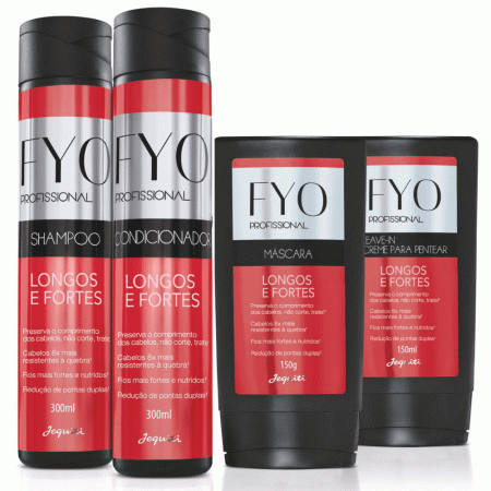 Kit Completo Fyo Longos e Fortes (4 Produtos) Jequiti