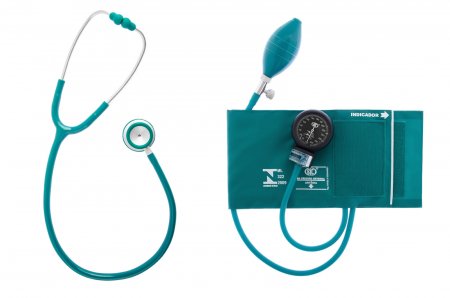 Kit Aparelho de Pressão Com Esteto Duplo Verde Black
