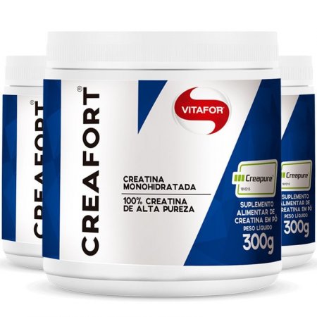 Kit 3 Creatina Creafort Vitafor pote 300g