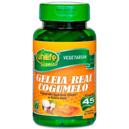 Geleia Real Cogumelo Agaricus Unilife 45 Cápsulas