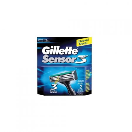 Carga Gillette Sensor 3 c/ 2 Unidades