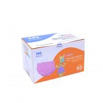 Máscara Cirúrgica Tripla Descartável Infantil Rosa 50 Unidades Medway