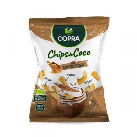 Chips de Coco com Açúcar de Coco Copra 20G