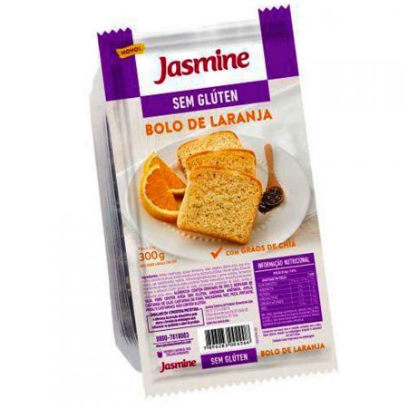 Bolo de Laranja com Chia Sem Glúten Jasmine 300g