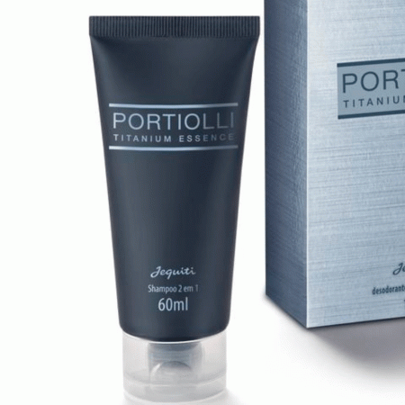Shampoo 2 em 1 Portiolli Titanium Essence, 60ml  P21