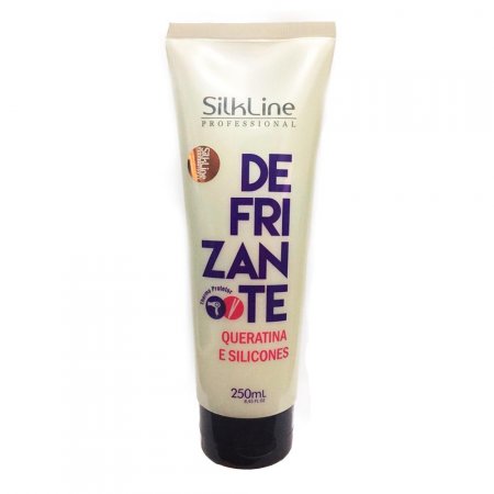 Defrizante Queratina e Silicones SilkLine 250Ml