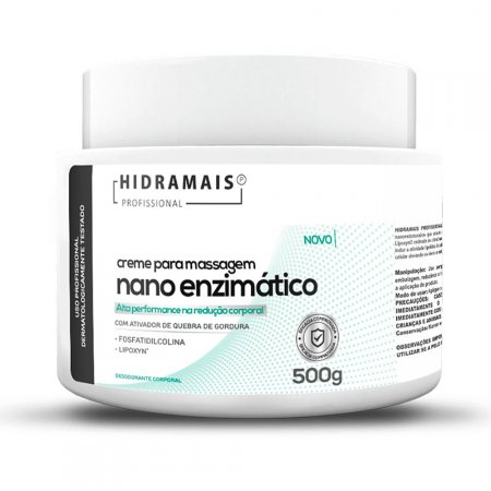 Creme De Massagem Nano Enzimatico Hidramais 500G