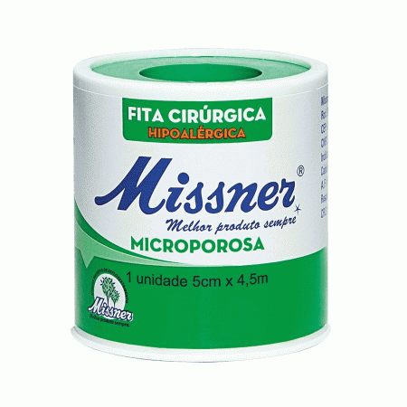 Fita Cirur Micro Branca 5,0 Cm X 4,5 M Missner