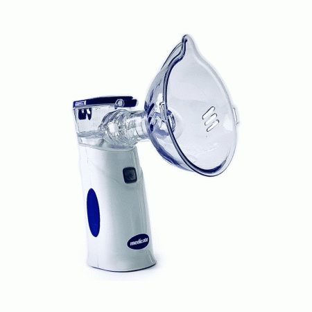 Inalador Portátil Mesh Com Bateria e Fonte Azul Escuro 4700AZE Medicate