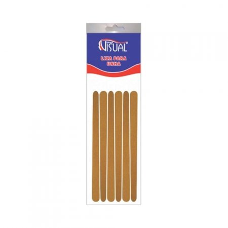 Lixa Parda P/Unha C/6 Unidades Novo Visual