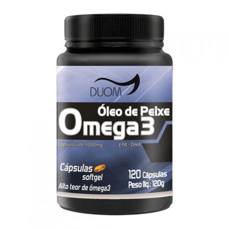 Ômega 3 Óleo de Peixe 1000mg 120Caps.- Duom