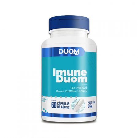 Imune Duom Vitamina C +Zinco +Própolis c/60 Cápsulas