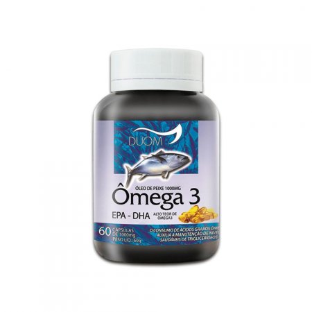 Ômega 3 Óleo de Peixe 60cps 1000mg Duom