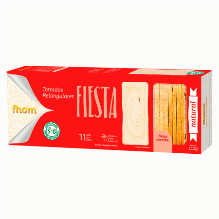 Torrada Fiesta Natural 110g - Fhom