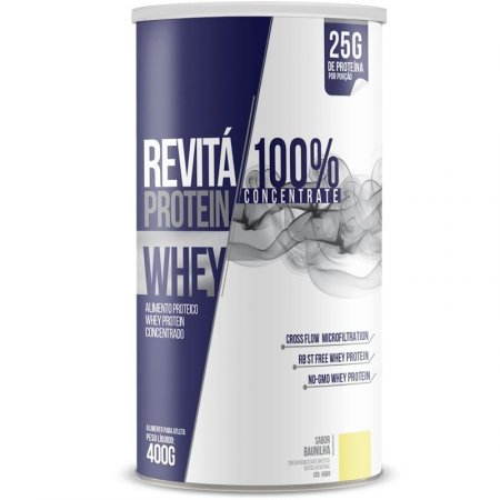 Whey Protein Concentrate 25g Revitá 400g Baunilha