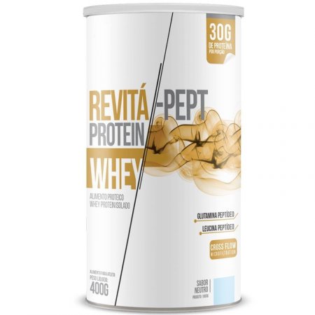 Whey Protein Isolado Pept 30g Revitá 400g Neutro