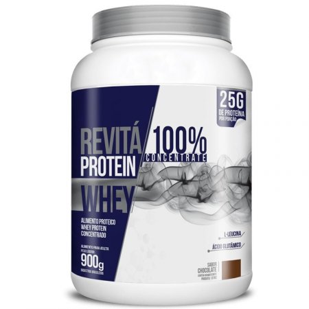 Whey Protein Concentrate 25g Revitá 900g Chocolate