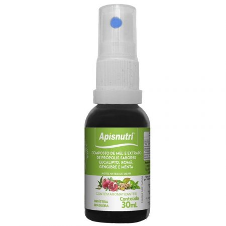Composto de Mel e Extrato de Própolis Sabor Menta 30ml Apisnutri