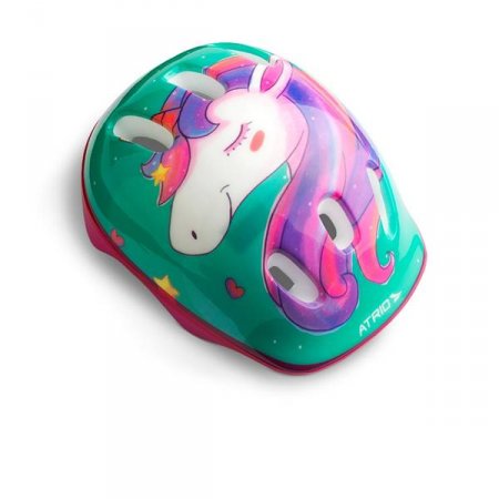 Kit de Proteção Infantil Unicorn Capacete Cotoveleiras Joelheiras e Luva Tam. Único Atrio - ES199