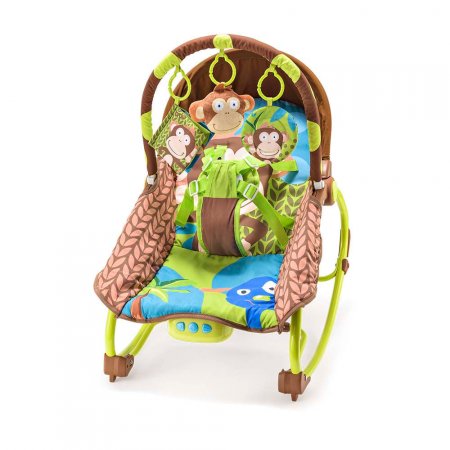 Cadeira De Balanço Para Bebês 0-20 Kg Macaco Multikids Baby - BB365