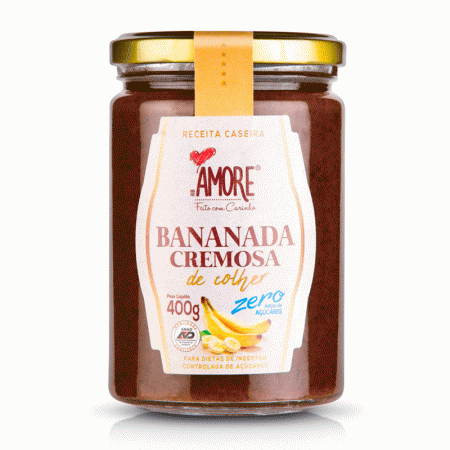 Bananada Cremosa Zero 400g - RB Amoré