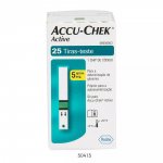 Tiras Para Medir Glicose ACCU-CHEK ACTIVE 25 Tiras