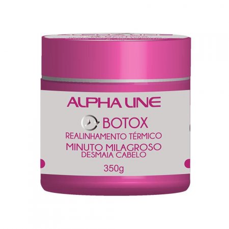 Botox Minuto Milagroso Desmaia Cabelo Alpha Line 350G