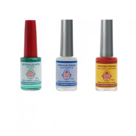 kit Esmalte Casco Cavalo Fortalecedora+Endurecedora+Revitali