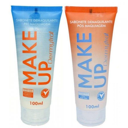 kit Sabonete Pré e Pós Maquiagem Make Up Dermytrat 100ml