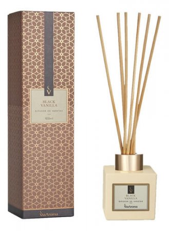 Difusor De Varetas Black Vanilla 100ml - Via Aroma - A