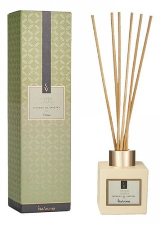 Difusor De Varetas Capim Limão 100ml - Via Aroma - A