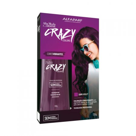TONALIZANTE ALTA MODA CREATIVE CRAZY COLORS DARK VIOLET 120g