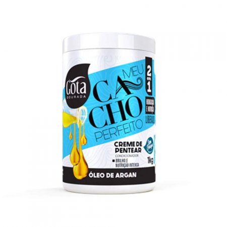 Creme De Pentear Cacho Perfeito Oleo De Arg Gota Dourada 1Kg