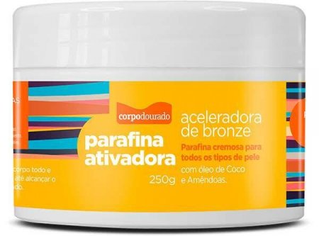 Parafina Ativadora Para Bronzeamento Corpo Dourado 250g