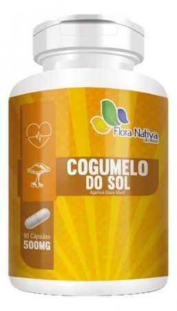 COGUMELO DO SOL 500MG 60 CAPSULAS - FLORA NATIVA - A