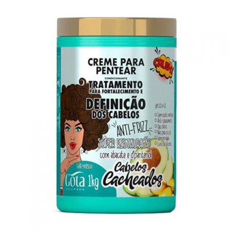 Creme Para Pentear Gota Dourada Cachos Definidos 1kg